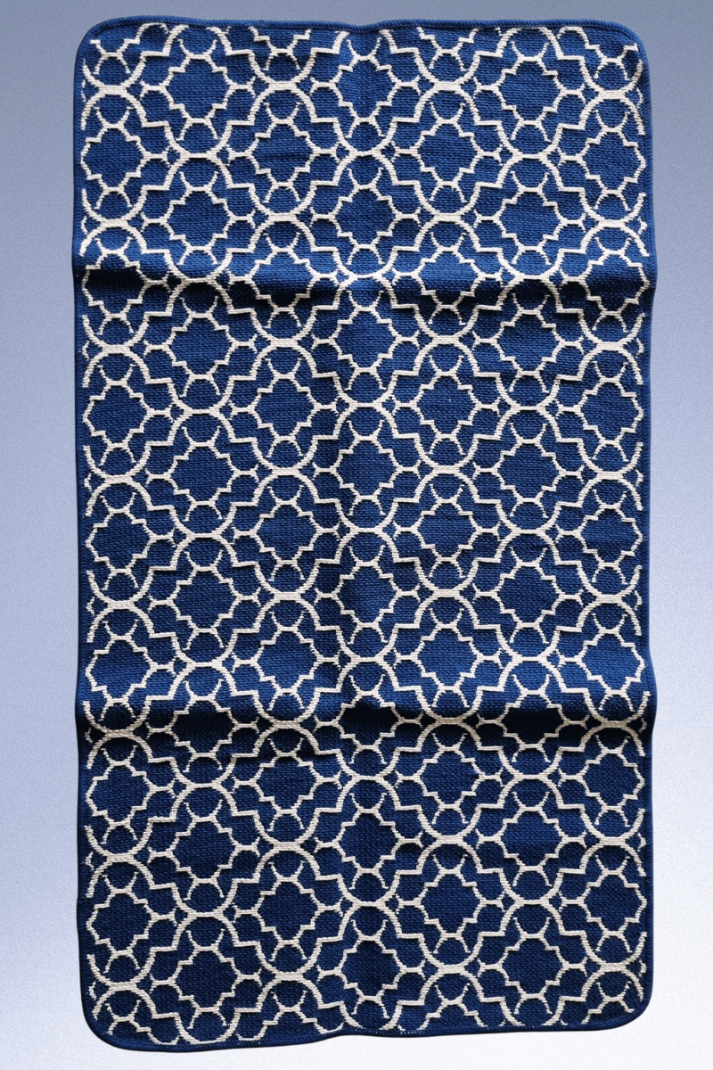 ROYAL BLUE MOTIF RUNNER